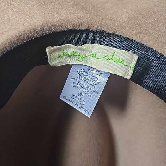 100% Wool Western Hat Anthropologie Staring At Stars Brown Womens Fedora Hiking - Picture 4 of 7